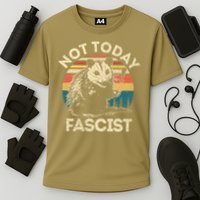 Not Today Fascist Funny Opossum Social Possum Team Trash Gift Cooling Performance Crew T-Shirt