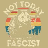 Not Today Fascist Funny Opossum Social Possum Team Trash Gift Cooling Performance Crew T-Shirt