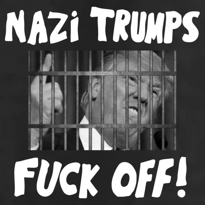 Nazi Trumps Fuck Off 7 Panel Mesh Trucker Snapback Hat