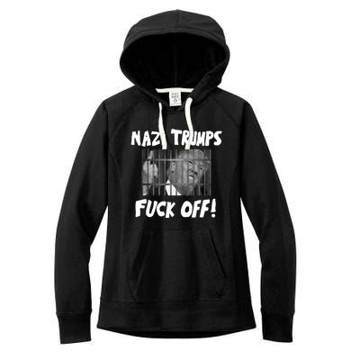 Nazi Trumps Fuck Off Women's Fleece Hoodie