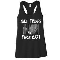 Nazi Trumps Fuck Off Women's Racerback Tank