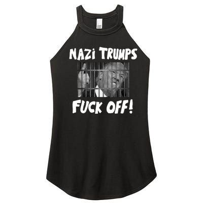 Nazi Trumps Fuck Off Women's Perfect Tri Rocker Tank