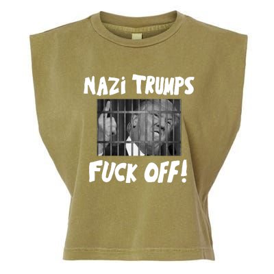 Nazi Trumps Fuck Off Garment-Dyed Women's Muscle Tee