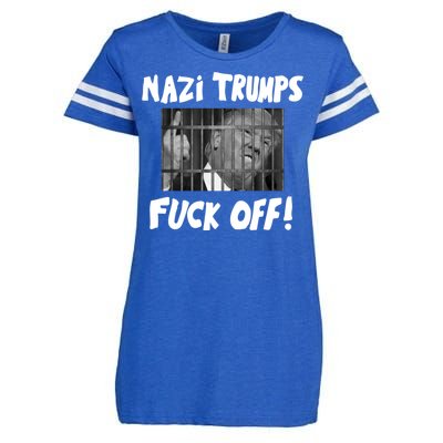 Nazi Trumps Fuck Off Enza Ladies Jersey Football T-Shirt