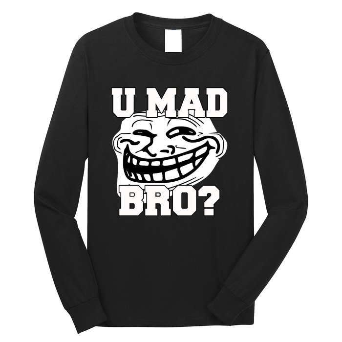 New Troll Face U Mad Smile Bro Long Sleeve Shirt