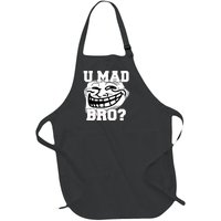 New Troll Face U Mad Smile Bro Full-Length Apron With Pockets