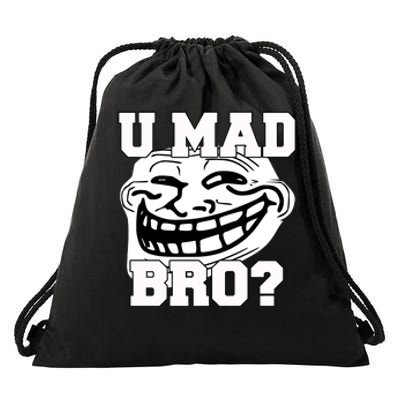 New Troll Face U Mad Smile Bro Drawstring Bag