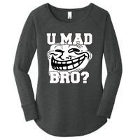 New Troll Face U Mad Smile Bro Women's Perfect Tri Tunic Long Sleeve Shirt