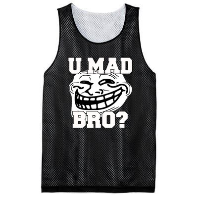 New Troll Face U Mad Smile Bro Mesh Reversible Basketball Jersey Tank