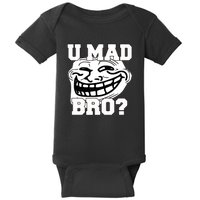 New Troll Face U Mad Smile Bro Baby Bodysuit