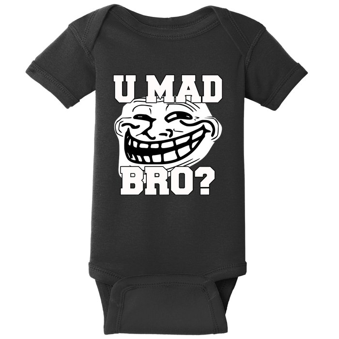 New Troll Face U Mad Smile Bro Baby Bodysuit