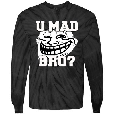 New Troll Face U Mad Smile Bro Tie-Dye Long Sleeve Shirt