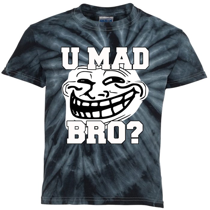 New Troll Face U Mad Smile Bro Kids Tie-Dye T-Shirt