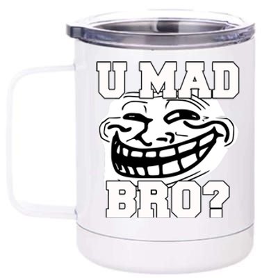 New Troll Face U Mad Smile Bro 12 oz Stainless Steel Tumbler Cup