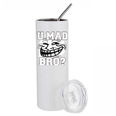 New Troll Face U Mad Smile Bro Stainless Steel Tumbler