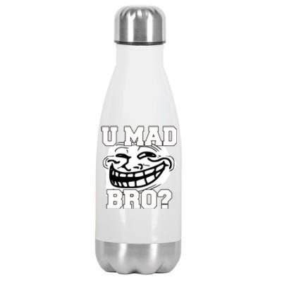 New Troll Face U Mad Smile Bro Stainless Steel Insulated Water Bottle