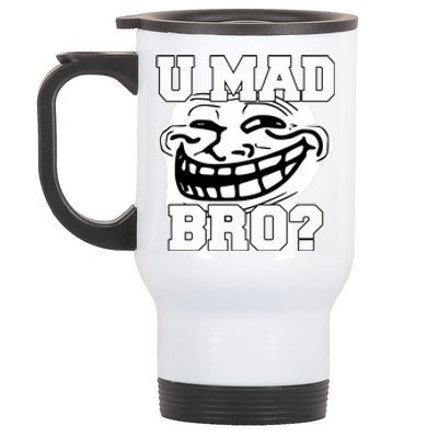 New Troll Face U Mad Smile Bro Stainless Steel Travel Mug