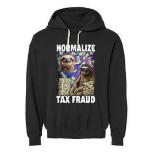 Normalize Tax Fraud Garment-Dyed Fleece Hoodie