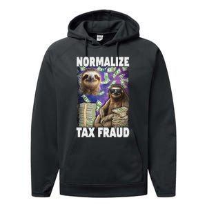 Normalize Tax Fraud Performance Fleece Hoodie