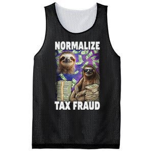 Normalize Tax Fraud Mesh Reversible Basketball Jersey Tank