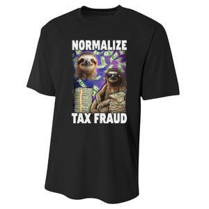 Normalize Tax Fraud Performance Sprint T-Shirt