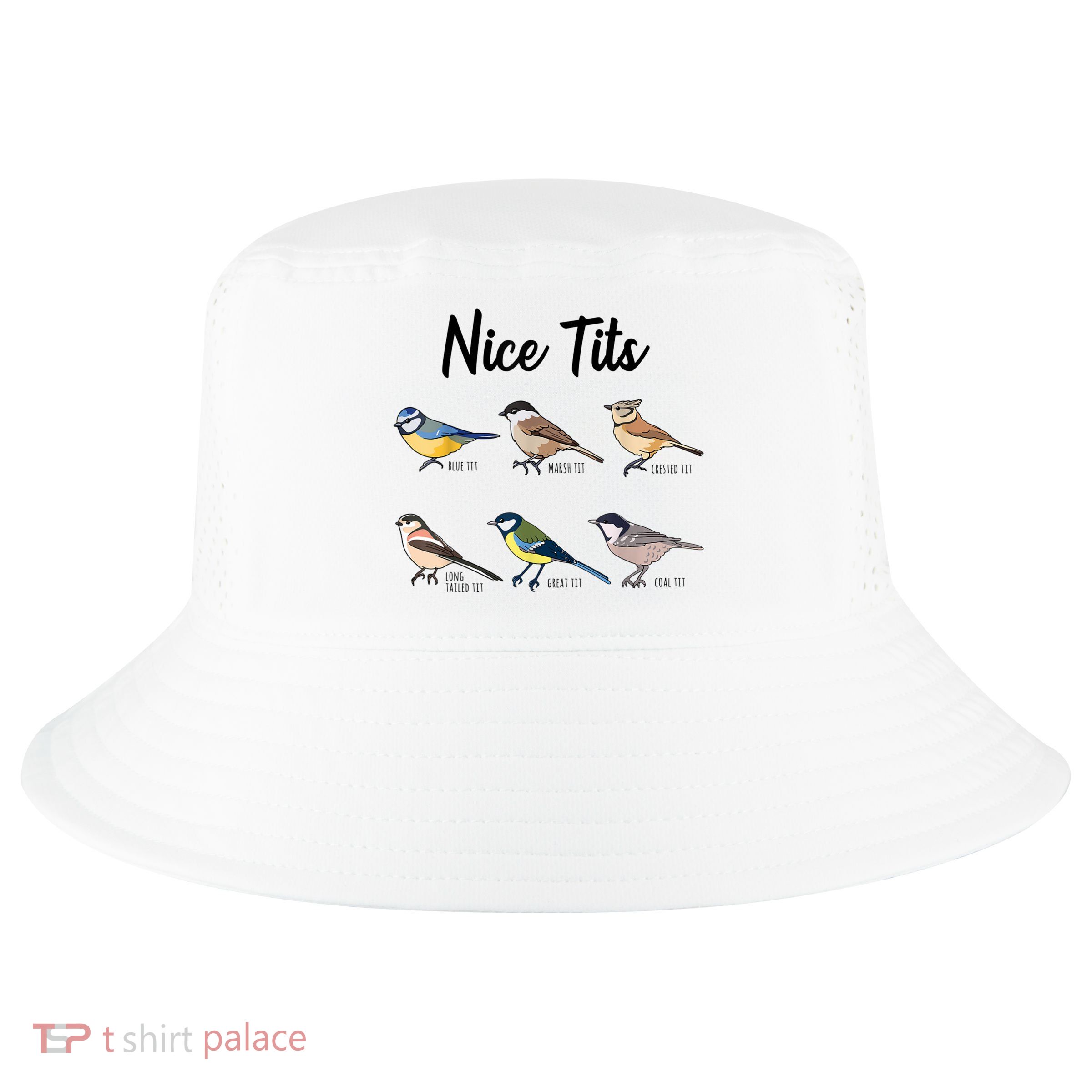 Nice Tits Funny Bird Watching Birding Cool Comfort Performance Bucket Hat