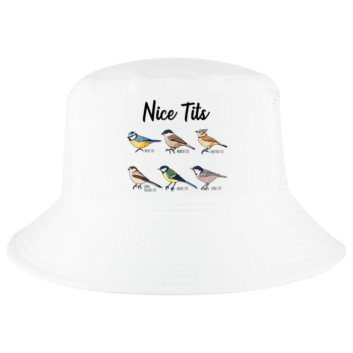Nice Tits Funny Bird Watching Birding Cool Comfort Performance Bucket Hat