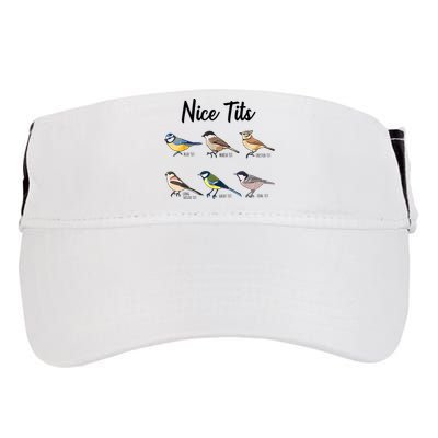 Nice Tits Funny Bird Watching Birding Adult Drive Performance Visor