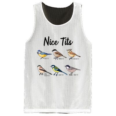 Nice Tits Funny Bird Watching Birding Mesh Reversible Basketball Jersey Tank