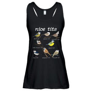 Nice Tits Funny Bird Watching Funny Tit Birds Birdwatcher Ladies Essential Flowy Tank