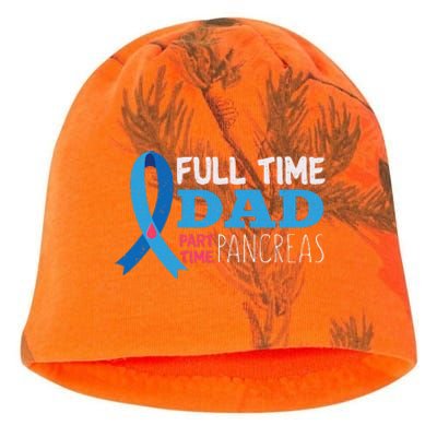 November T1d Full Time Dad Part Time Pancreas Diabetes Kati - Camo Knit Beanie