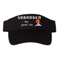 Nebraska The Good Life Vintage Road Sign Valucap Bio-Washed Visor