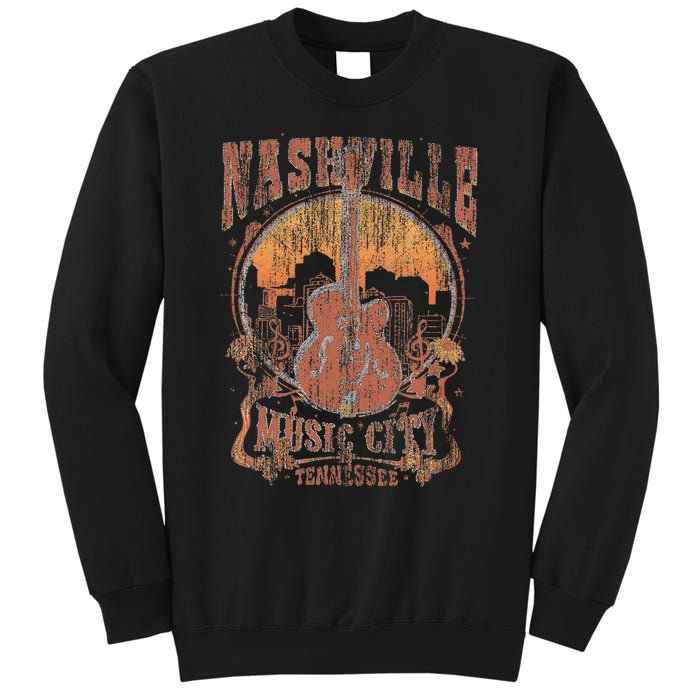 Nashville Tennessee Guitar Country Music City Guitarist Sweatshirt