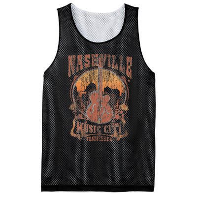 Nashville Tennessee Guitar Country Music City Guitarist Mesh Reversible Basketball Jersey Tank