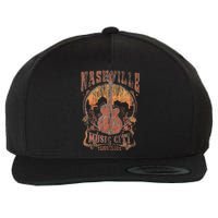 Nashville Tennessee Guitar Country Music City Guitarist Wool Snapback Cap