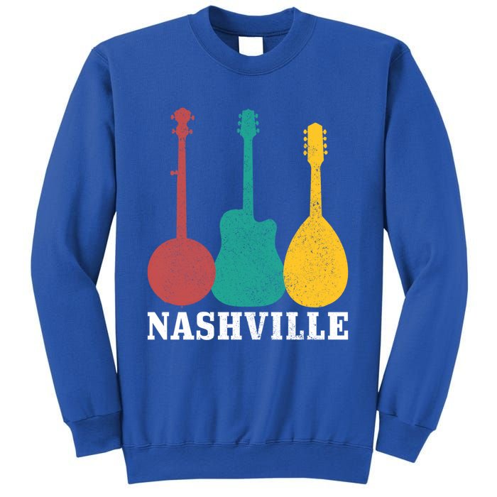 Nashville Tennessee Guitar Player Country Music City Vintage Gift Sweatshirt