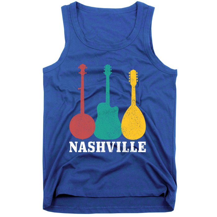 Nashville Tennessee Guitar Player Country Music City Vintage Gift Tank Top