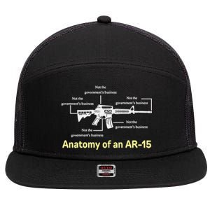 Not The GovernmentS Business Ar15 7 Panel Mesh Trucker Snapback Hat