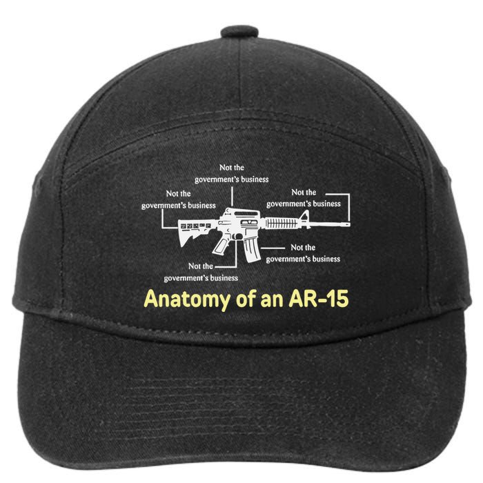 Not The GovernmentS Business Ar15 7-Panel Snapback Hat