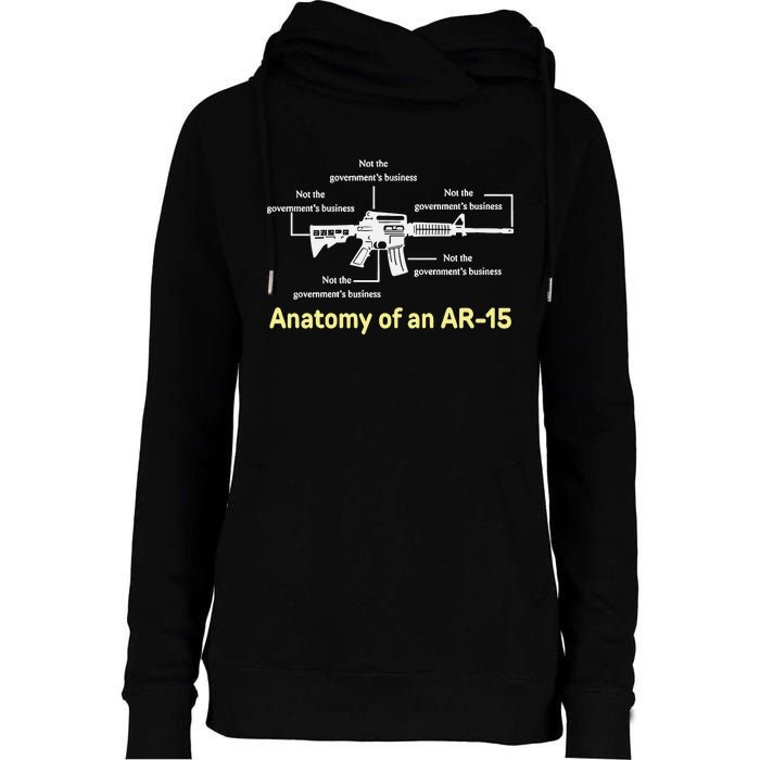 Not The GovernmentS Business Ar15 Womens Funnel Neck Pullover Hood