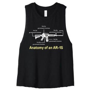 Not The GovernmentS Business Ar15 Women's Racerback Cropped Tank