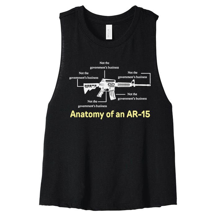 Not The GovernmentS Business Ar15 Women's Racerback Cropped Tank