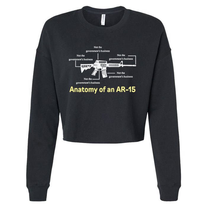 Not The GovernmentS Business Ar15 Cropped Pullover Crew