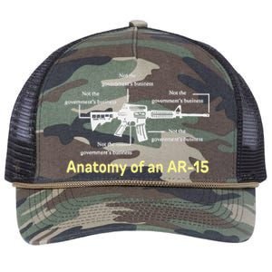 Not The GovernmentS Business Ar15 Retro Rope Trucker Hat Cap