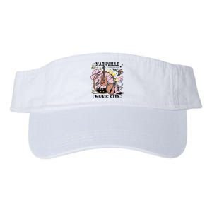 Nashville Tennessee Guitar Country Music City Guitarist Valucap Bio-Washed Visor