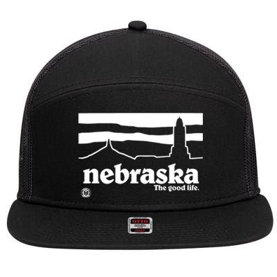 Nebraska The Good Life 7 Panel Mesh Trucker Snapback Hat