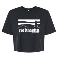 Nebraska The Good Life Bella+Canvas Jersey Crop Tee