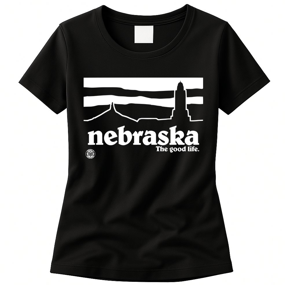 Nebraska The Good Life Womens T-Shirt