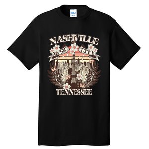 Nashville Tennessee Guitar Country Music City Guitarist Tall T-Shirt