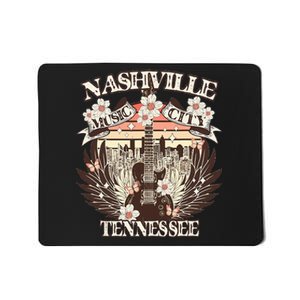 Nashville Tennessee Guitar Country Music City Guitarist Mousepad